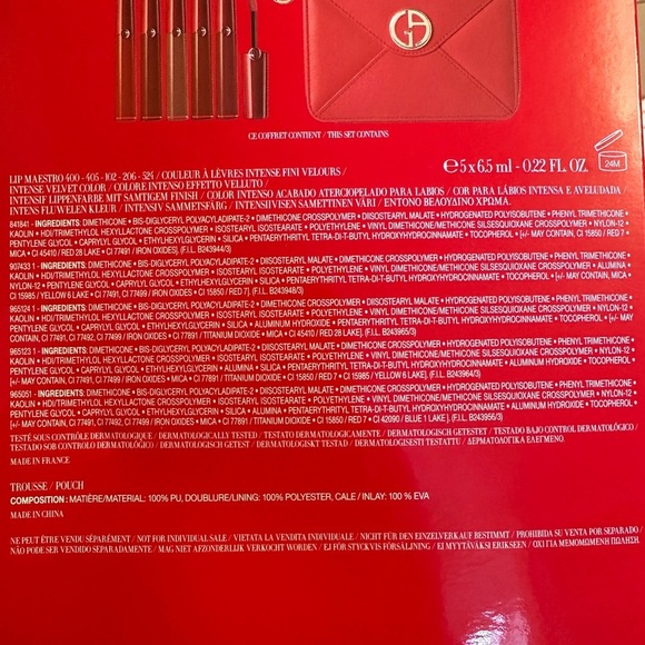 Brand New Giorgio Armani Lip Mastro Kit Gift Set - Picture 2 of 6